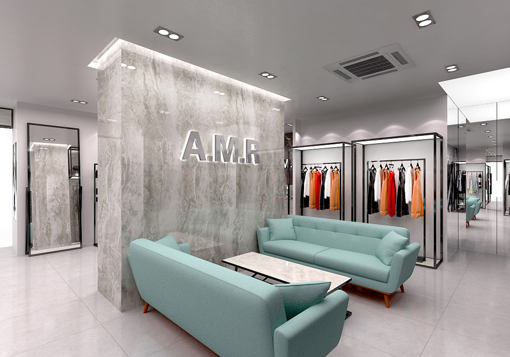 A.M.R品牌女装店装修设计案例